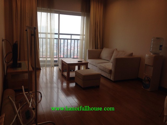 Japanese style two-bedroom apartment in Hoa Binh Green building, Ba Dinh dist for lease